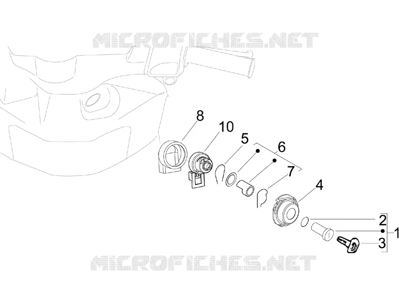 Locks PIAGGIO PIAGGIO-SCOOTER 50 ZIP 2010  Zip 4T