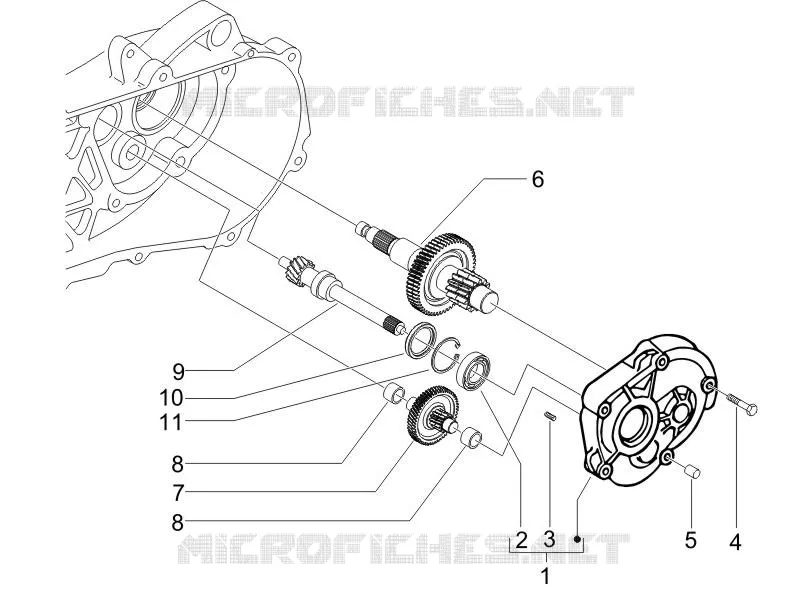 Reduction unit PIAGGIO PIAGGIO-SCOOTER 50 ZIP 2013  Zip 4T