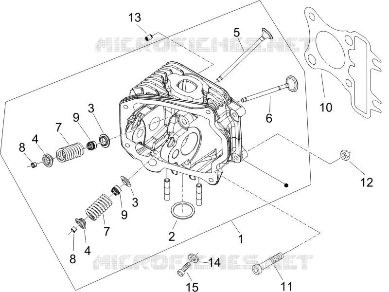 Head unit - Valve PIAGGIO PIAGGIO-SCOOTER 50 ZIP 2011  Zip 4T 25 Km-h
