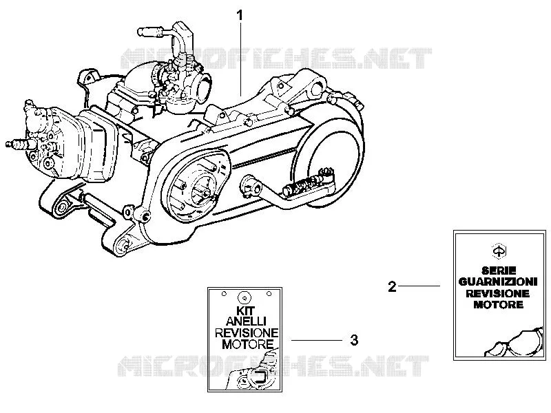 Engine, assembly PIAGGIO PIAGGIO-SCOOTER 50 ZIP 2011  Zip SP Euro 2