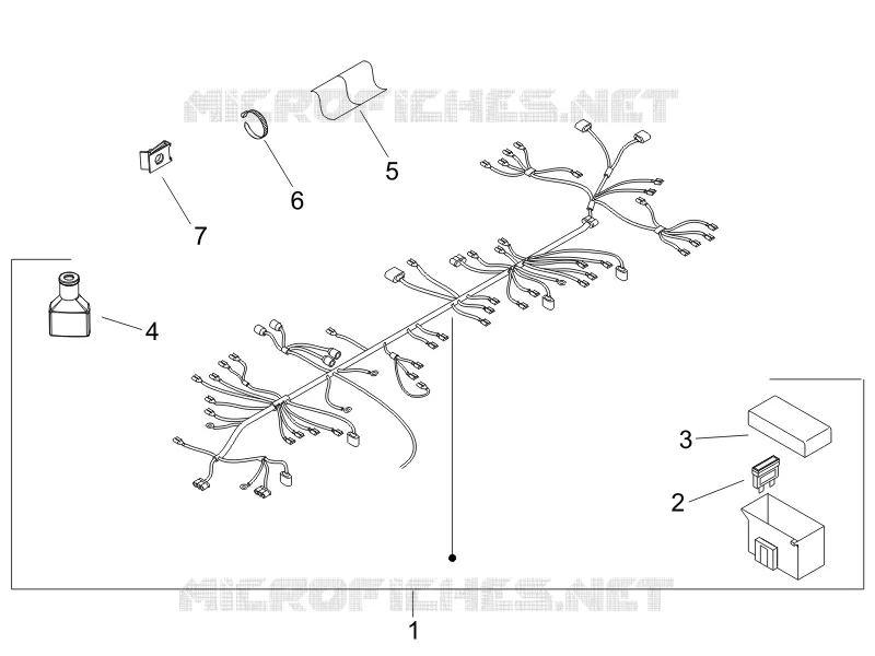 Main cable harness PIAGGIO PIAGGIO-SCOOTER 50 ZIP 2011  Zip SP Euro 2