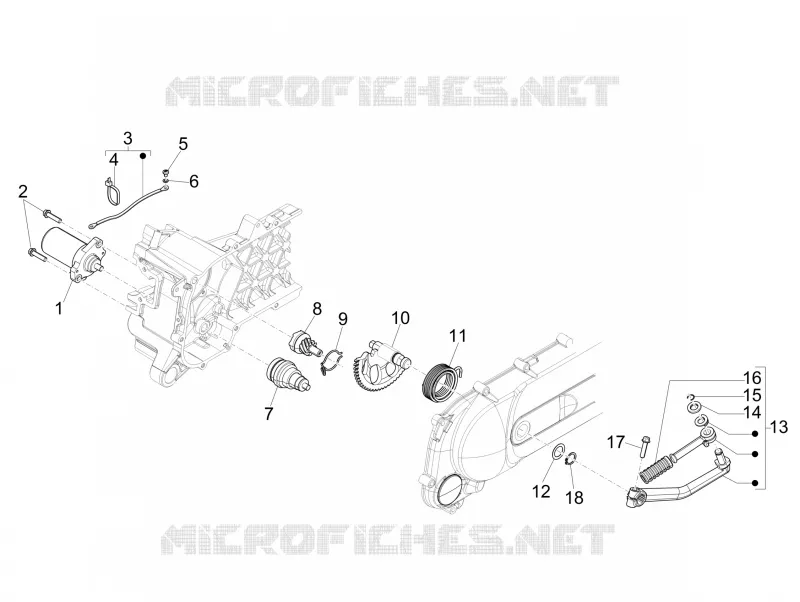Stater - Electric starter PIAGGIO PIAGGIO-SCOOTER 50 ZIP 2006  Zip SP Euro 2