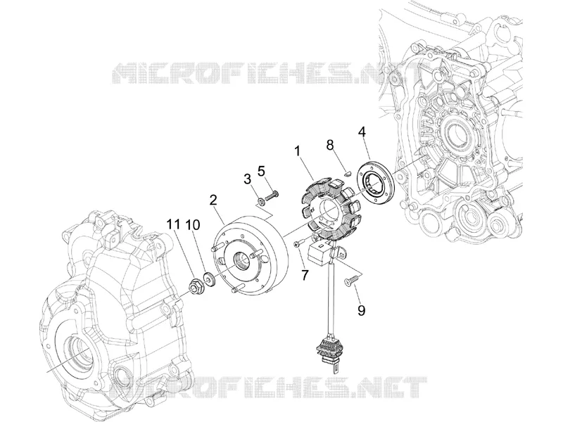 Flywheel magneto GILERA GILERA-SCOOTER 250 NEXUS 2006  Nexus E3