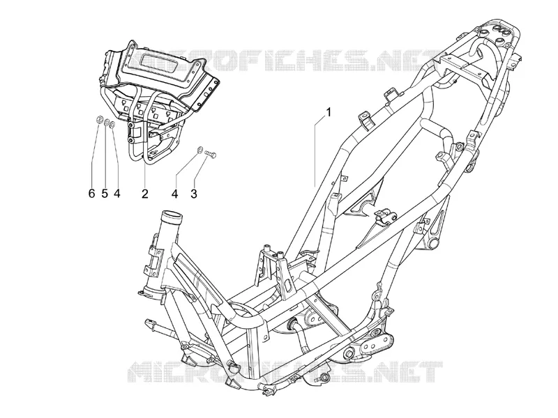 Frame/bodywork GILERA GILERA-SCOOTER 250 NEXUS 2007  Nexus -SP- E3