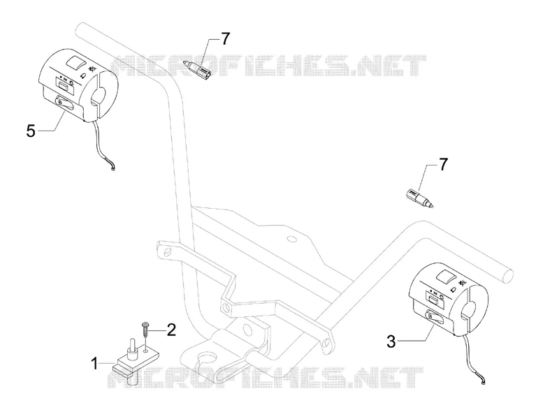 Selectors - Switches - Buttons GILERA GILERA-SCOOTER 250 NEXUS 2006  Nexus -SP- E3
