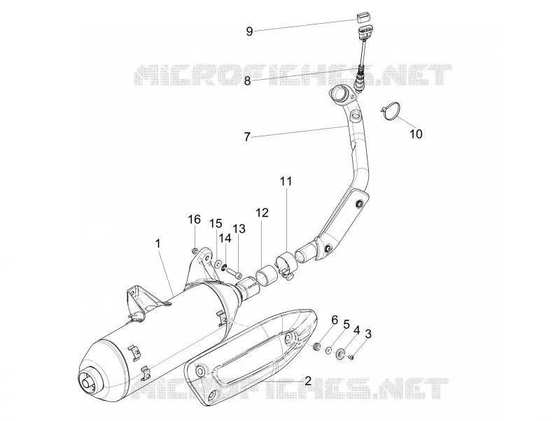 Silencer GILERA GILERA-SCOOTER 250 NEXUS 2007  Nexus -SP- E3