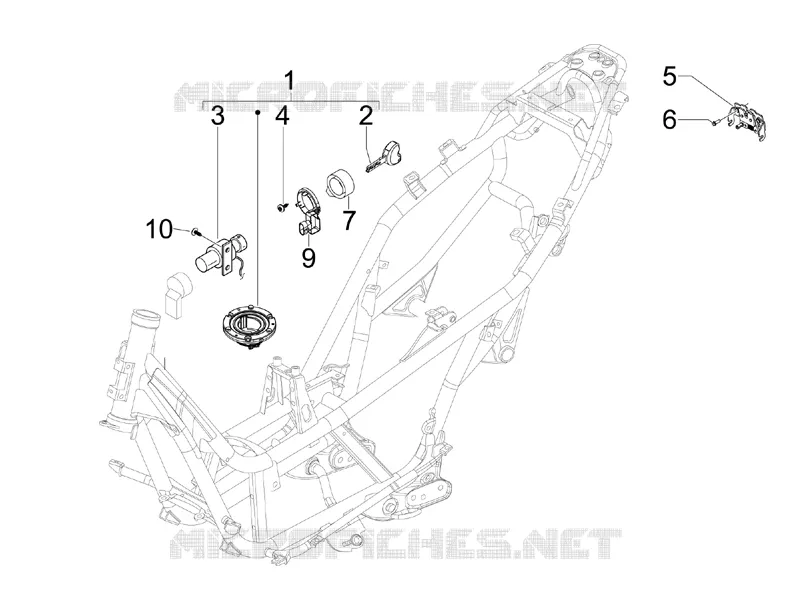 Locks GILERA GILERA-SCOOTER 300 NEXUS 2008  Nexus ie E3