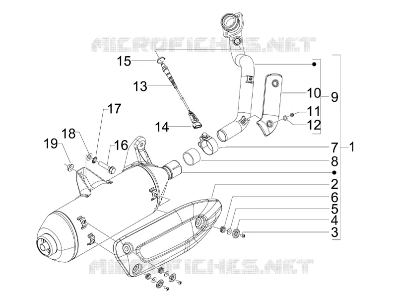 Silencer GILERA GILERA-SCOOTER 300 NEXUS 2008  Nexus ie E3