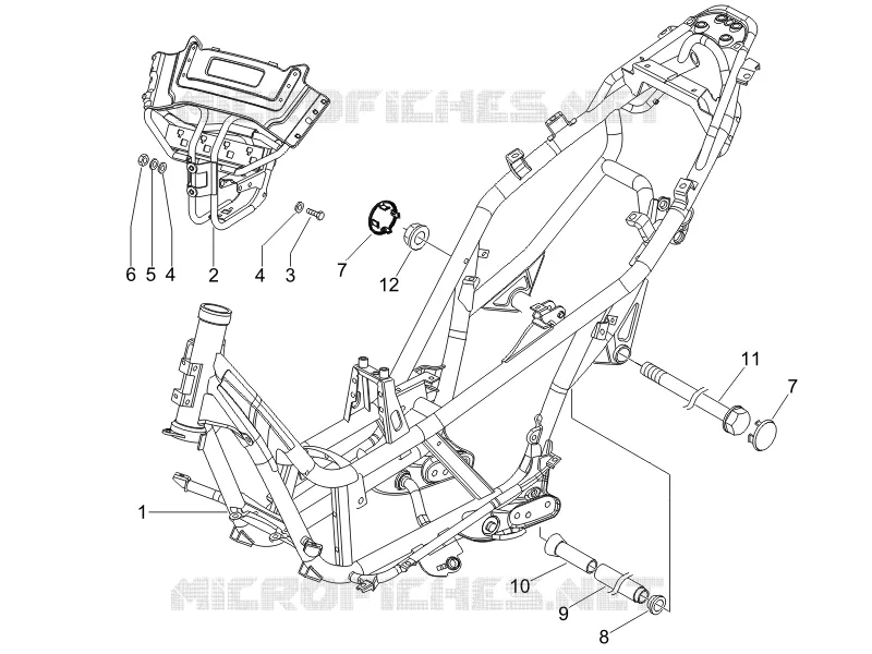 Frame/bodywork GILERA GILERA-SCOOTER 500 NEXUS 2007  Nexus -SP- E3