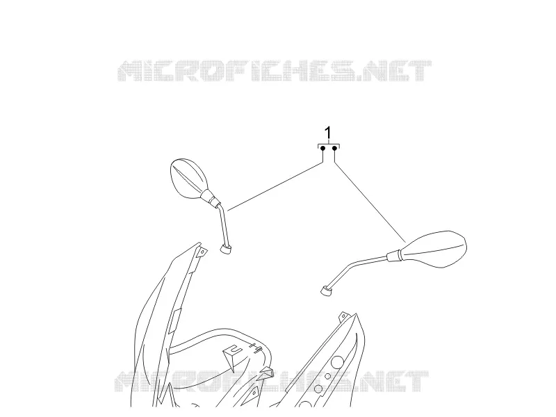 Driving mirror/s GILERA GILERA-SCOOTER 500 NEXUS 2006  Nexus E3