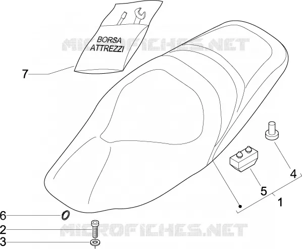 Saddle/seats GILERA GILERA-SCOOTER 500 NEXUS 2011  Nexus E3