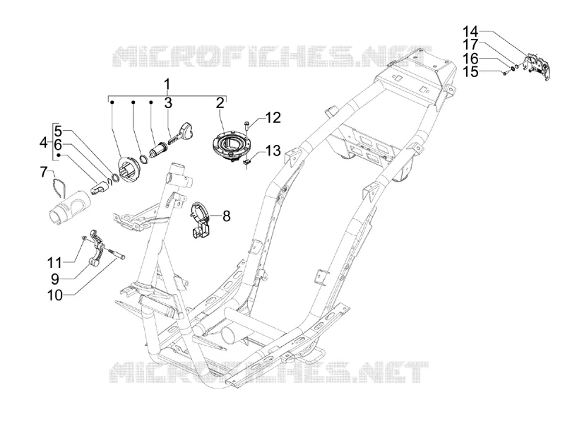 Locks GILERA GILERA-SCOOTER 125 RUNNER 2014  Runner ST 4T E3
