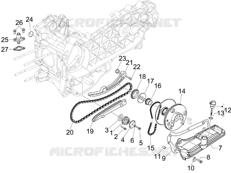 Oil pump GILERA GILERA-SCOOTER 125 RUNNER 2012  Runner ST 4T E3