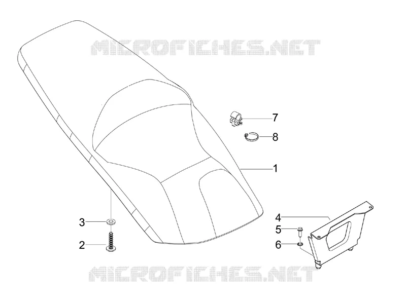 Saddle/seats GILERA GILERA-SCOOTER 125 RUNNER 2012  Runner ST 4T E3