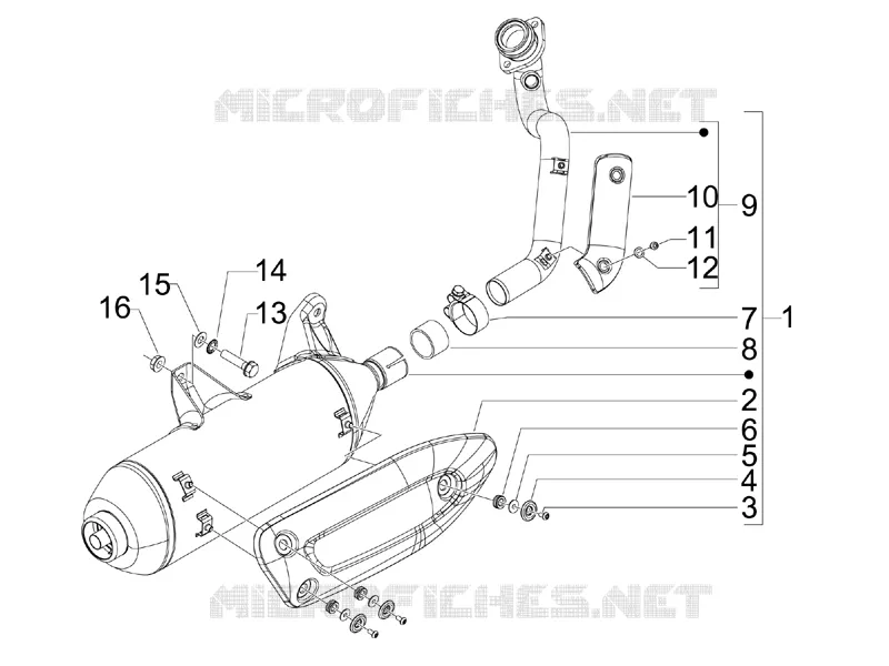 Silencer GILERA GILERA-SCOOTER 125 RUNNER 2016  Runner ST 4T E3