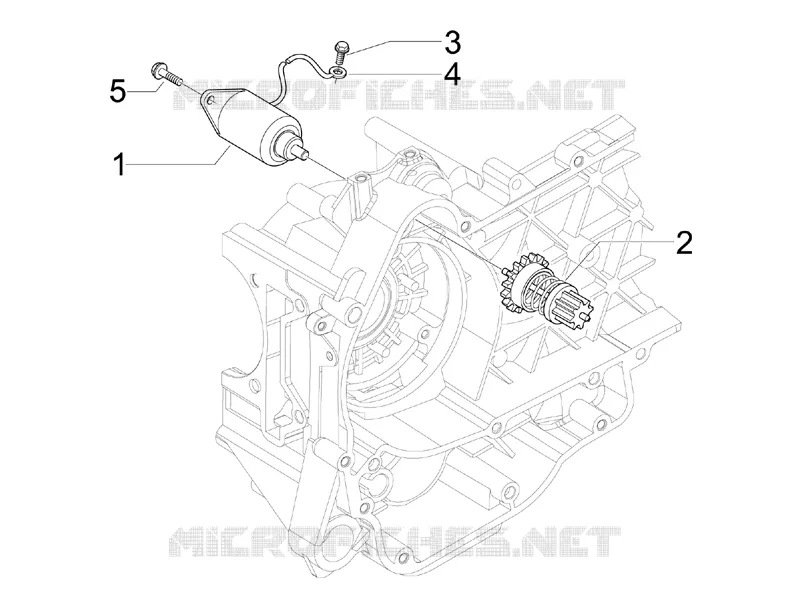 Stater - Electric starter GILERA GILERA-SCOOTER 125 RUNNER 2012  Runner ST 4T E3