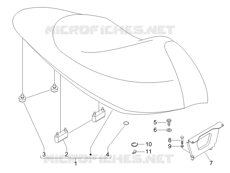Saddle/seats GILERA GILERA-SCOOTER 125 RUNNER 2006  Runner VX 4T E3