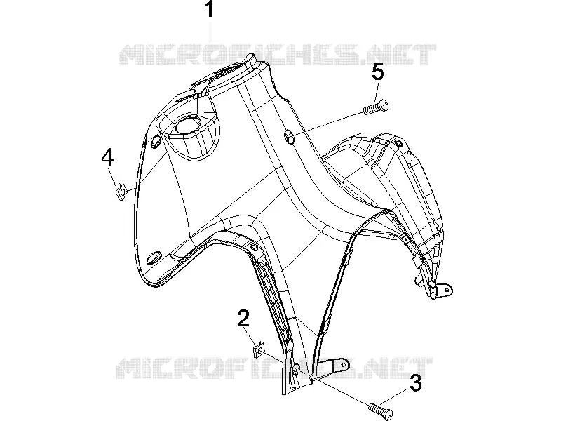 Front glove-box - Knee-guard panel GILERA GILERA-SCOOTER 125 RUNNER 2007  Runner VX 4T E3