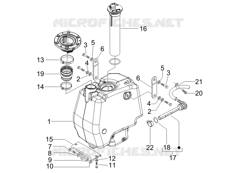Fuel tank GILERA GILERA-SCOOTER 125 RUNNER 2006  Runner VX 4T Race E3