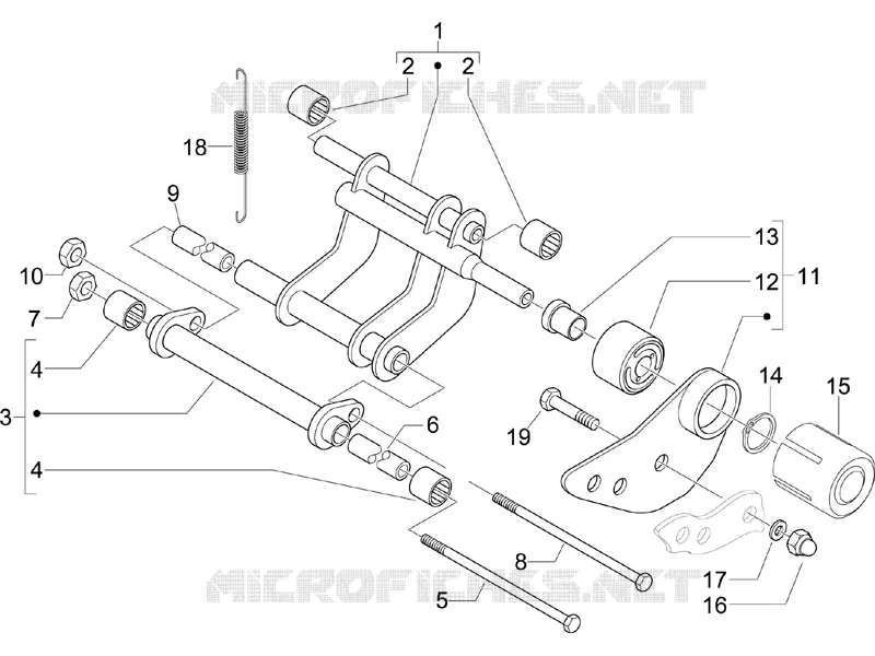 Swinging arm GILERA GILERA-SCOOTER 125 RUNNER Other year  Runner VX 4T -SC