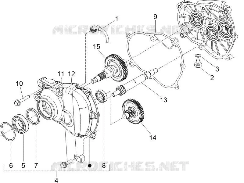 Reduction unit GILERA GILERA-SCOOTER 125 RUNNER 2007  Runner VX 4T -SC