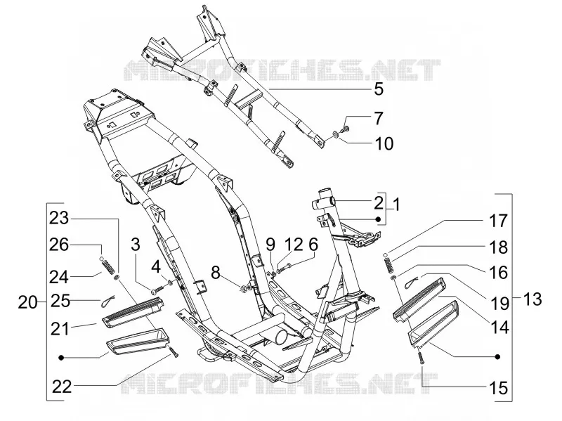 Frame/bodywork GILERA GILERA-SCOOTER 200 RUNNER 2008  Runner ST 4T E3