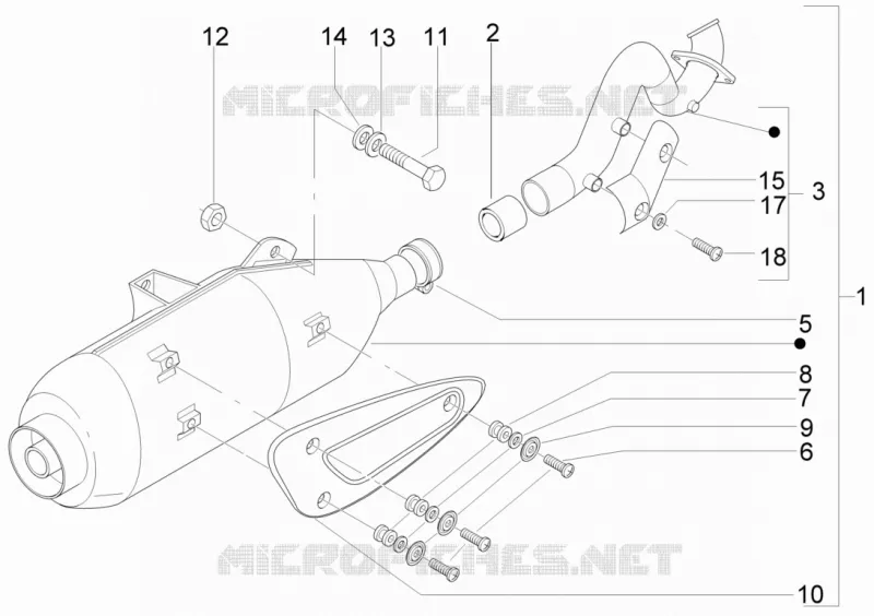 Silencer GILERA GILERA-SCOOTER 200 RUNNER 2010  Runner ST 4T E3