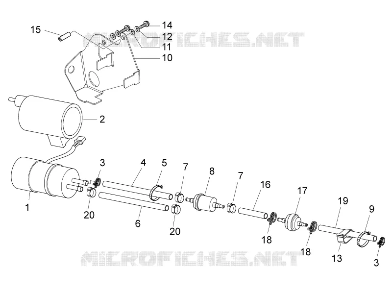 Supply system GILERA GILERA-SCOOTER 200 RUNNER 2011  Runner ST 4T E3