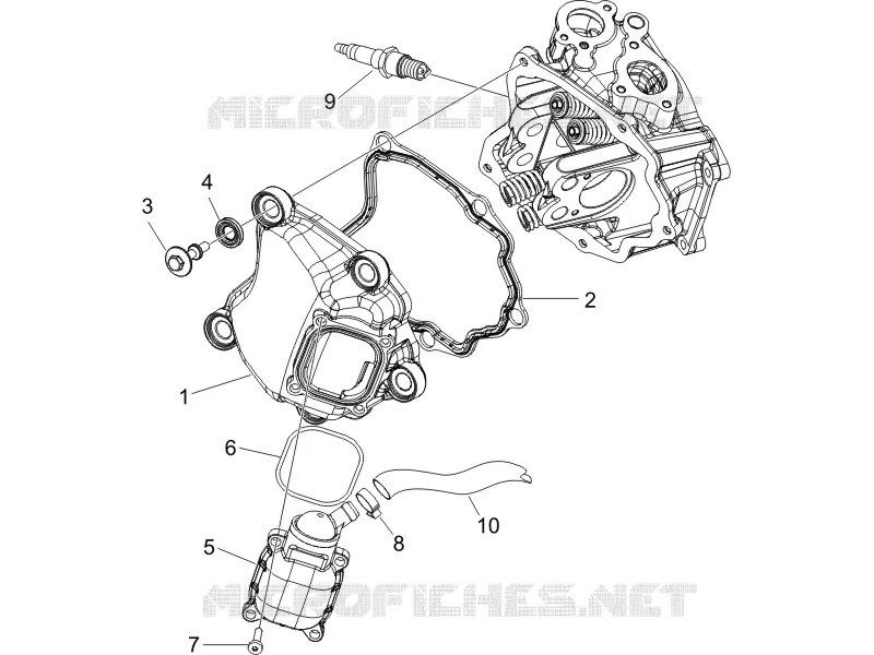 Cylinder head cover GILERA GILERA-SCOOTER 200 RUNNER 2005  Runner VXR 4T Race
