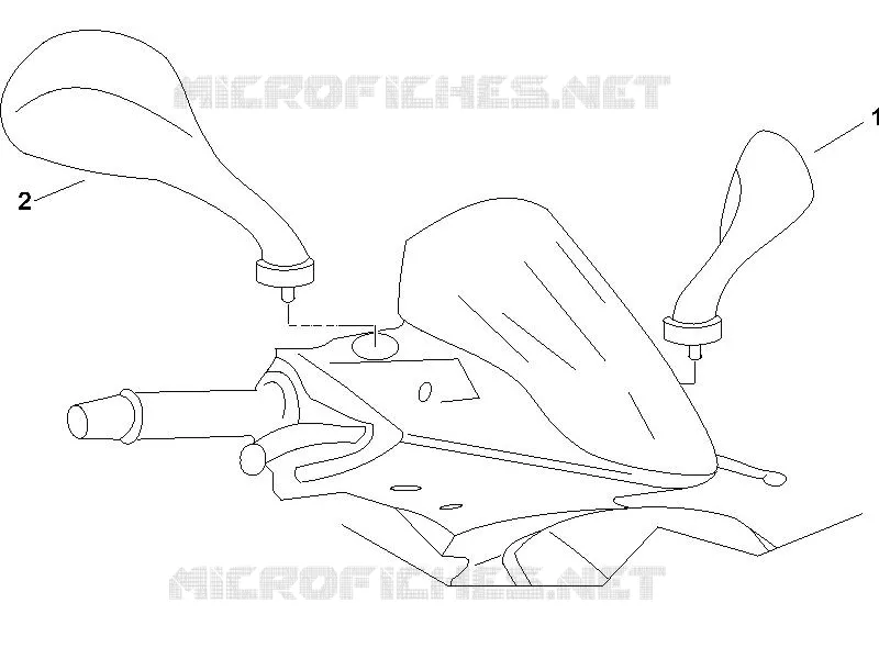 Driving mirror/s GILERA GILERA-SCOOTER 50 RUNNER 2005  Runner Pure Jet