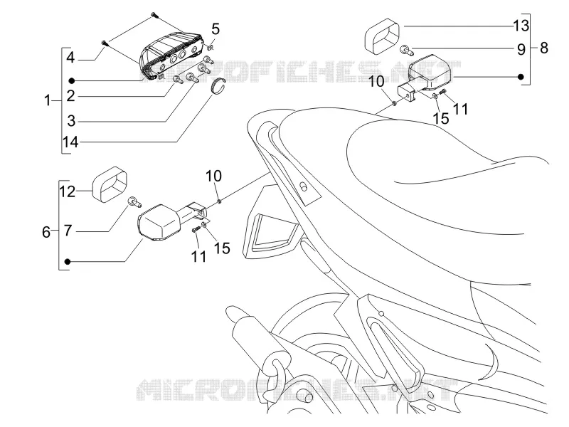 Rear headlamps - Turn signal lamps GILERA GILERA-SCOOTER 50 RUNNER 2006  Runner Pure Jet