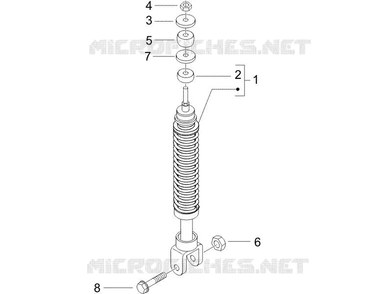 Rear suspension - Shock absorber/s GILERA GILERA-SCOOTER 50 RUNNER 2010  Runner Pure Jet