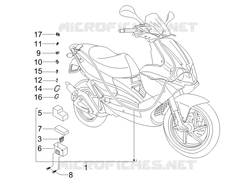 Main cable harness GILERA GILERA-SCOOTER 50 RUNNER 2005  Runner Pure Jet Race