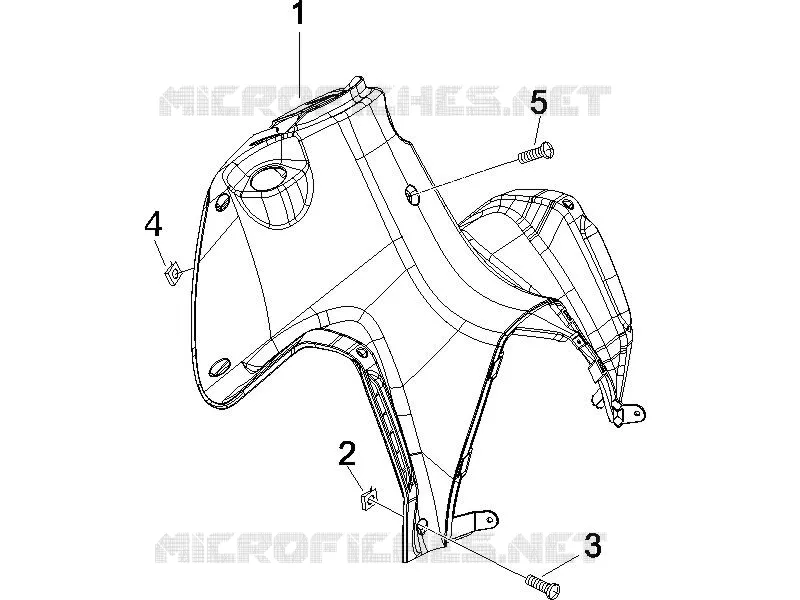 Front glove-box - Knee-guard panel GILERA GILERA-SCOOTER 50 RUNNER 2005  Runner Pure Jet -SC