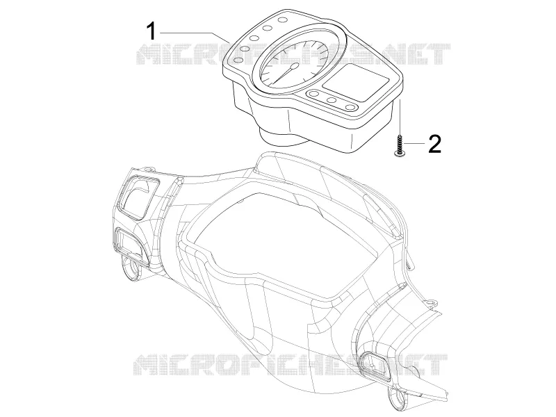 Meter combination - Cruscotto GILERA GILERA-SCOOTER 50 RUNNER 2008  Runner Pure Jet -ST
