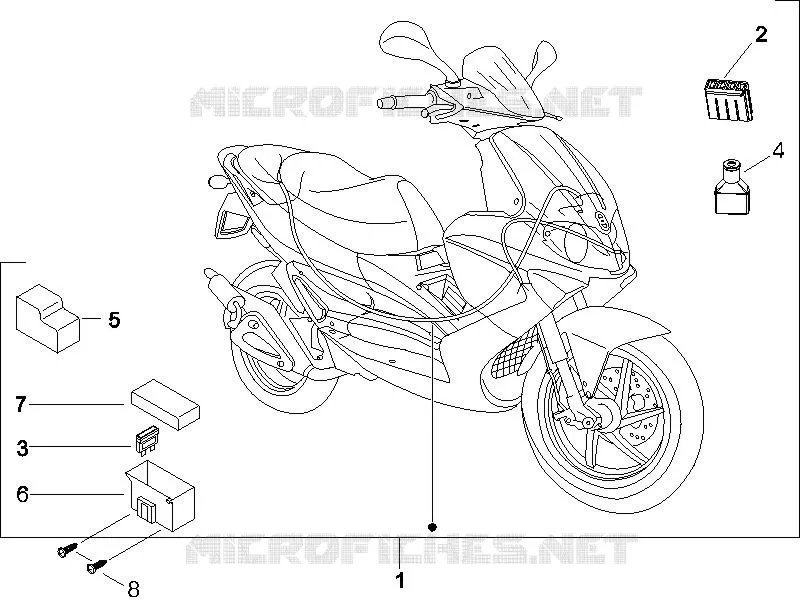 Main cable harness GILERA GILERA-SCOOTER 50 RUNNER 2005  Runner SP