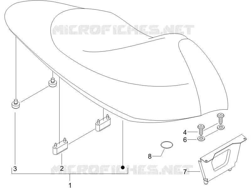 Saddle/seats GILERA GILERA-SCOOTER 50 RUNNER 2005  Runner SP