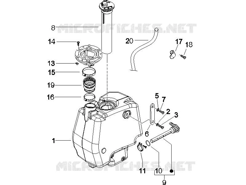 Fuel tank GILERA GILERA-SCOOTER 50 RUNNER 2005  Runner SP
