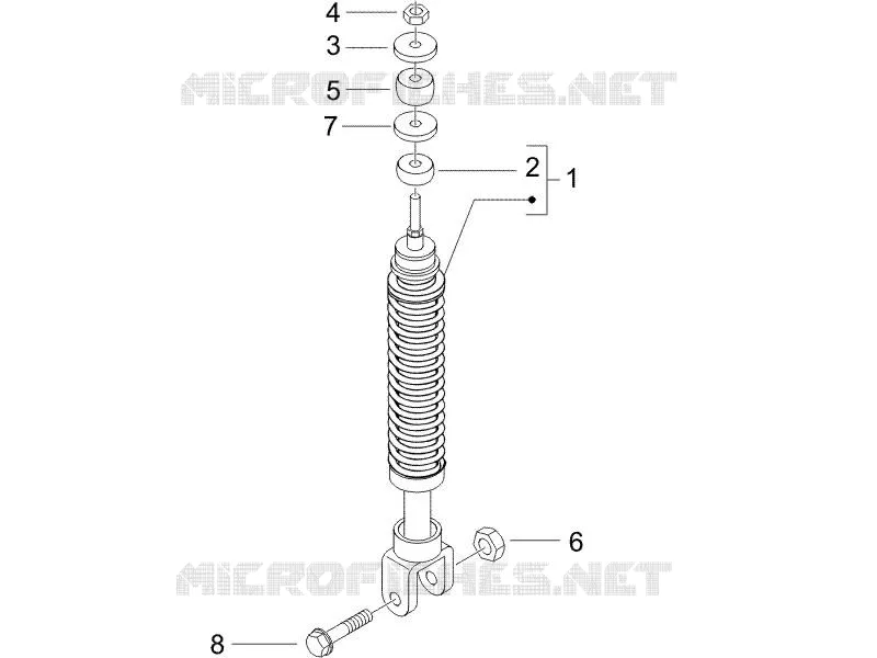 Rear suspension - Shock absorber/s GILERA GILERA-SCOOTER 50 RUNNER 2005  Runner SP