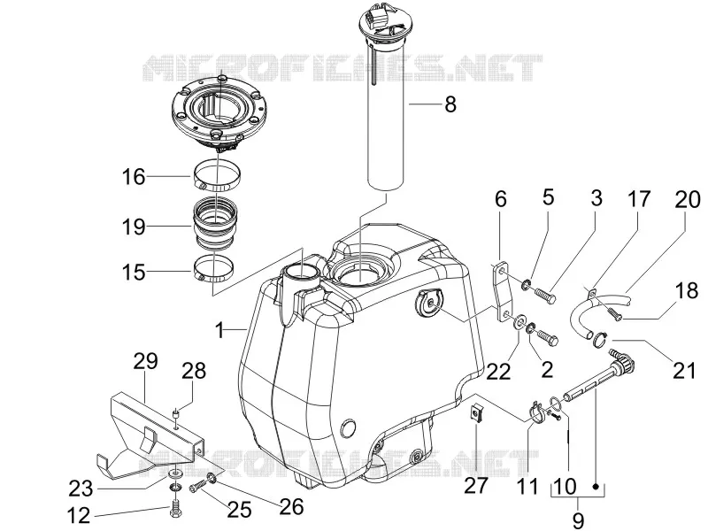 Fuel tank GILERA GILERA-SCOOTER 50 RUNNER 2009  Runner SP