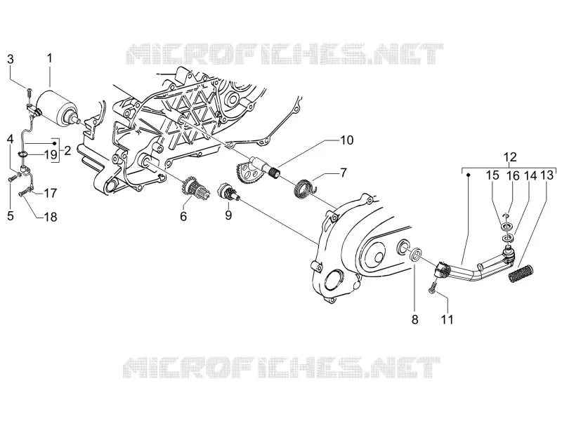 Stater - Electric starter GILERA GILERA-SCOOTER 50 RUNNER 2008  Runner SP