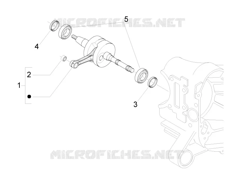 Crankshaft GILERA GILERA-SCOOTER 50 RUNNER 2010  Runner SP