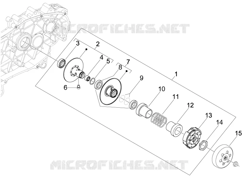 Driven pulley GILERA GILERA-SCOOTER 50 RUNNER 2011  Runner SP