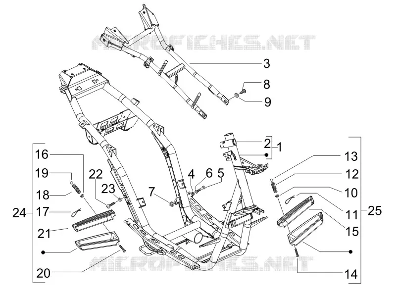 Frame/bodywork GILERA GILERA-SCOOTER 50 RUNNER 2015  Runner SP