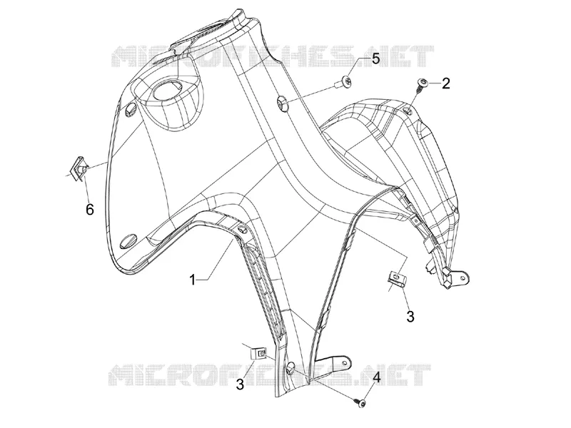 Front glove-box - Knee-guard panel GILERA GILERA-SCOOTER 50 RUNNER 2015  Runner SP