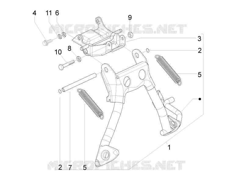 Stand/s GILERA GILERA-SCOOTER 50 RUNNER 2013  Runner SP