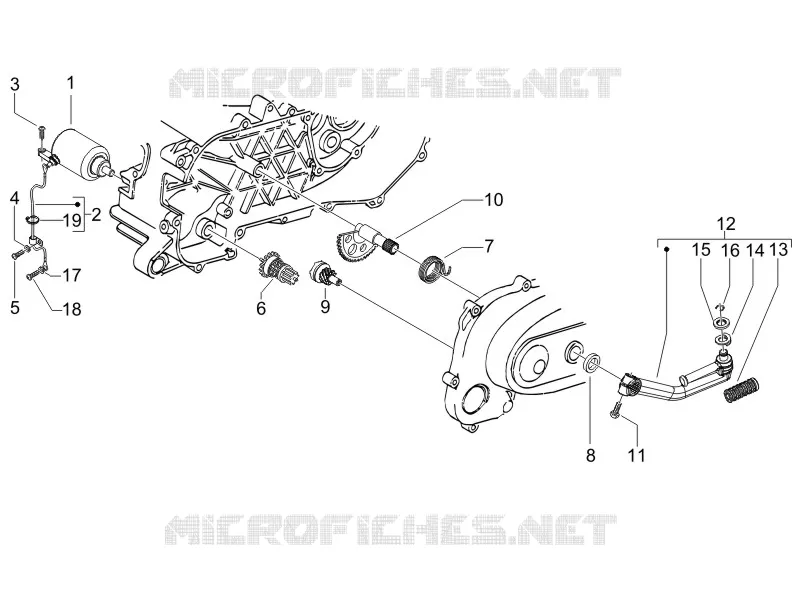 Stater - Electric starter GILERA GILERA-SCOOTER 50 RUNNER 2017  Runner SP