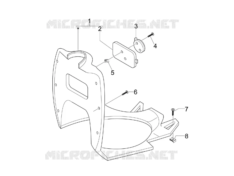 Front glove-box - Knee-guard panel GILERA GILERA-SCOOTER 50 STALKER 2008  Stalker Naked