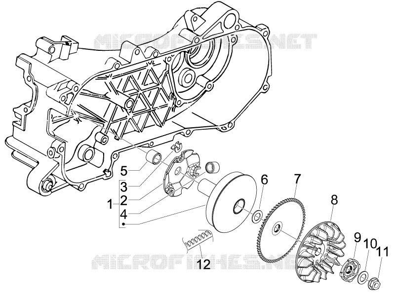 Driving pulley GILERA GILERA-SCOOTER 50 STALKER 2008  Stalker Naked